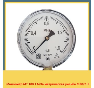 Манометр МТ 100 1 МПа метрическая резьба М20х1.5 в Оше